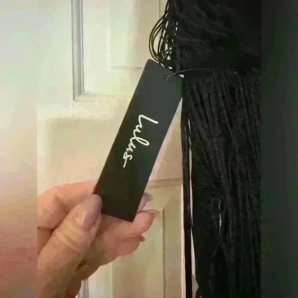 NWT- SHAKE IT OUT FRINGE BANDAGE MINI DRESS -XS - Picture 6 of 13